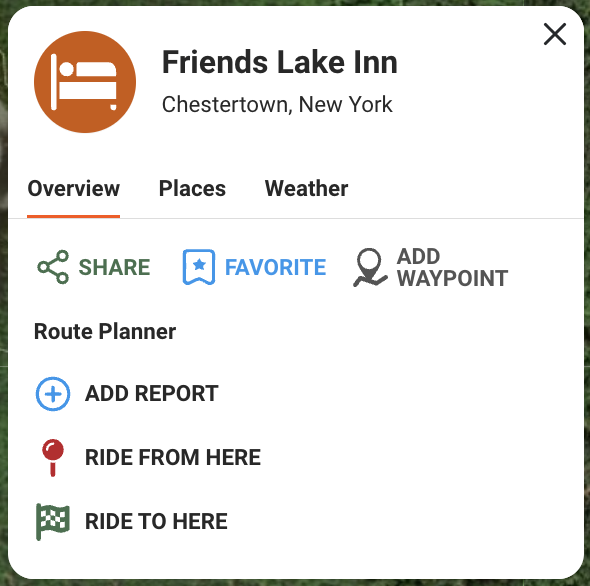 Friends Lake Inn Waypoint Card Lodging